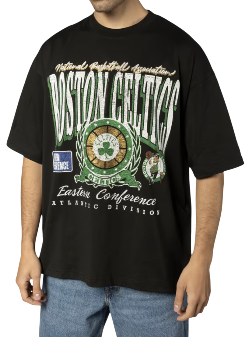 Tričko New Era Boston Celtics Vintage Graphic T-Shirt Čierna | 60571414-60571414