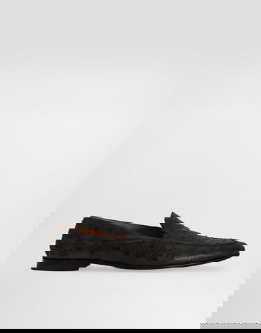 Doplnky Dolce & Gabbana Dolce & Gabbana Ostrich Leather Loafers Čierna | A50716AE43680999, 0