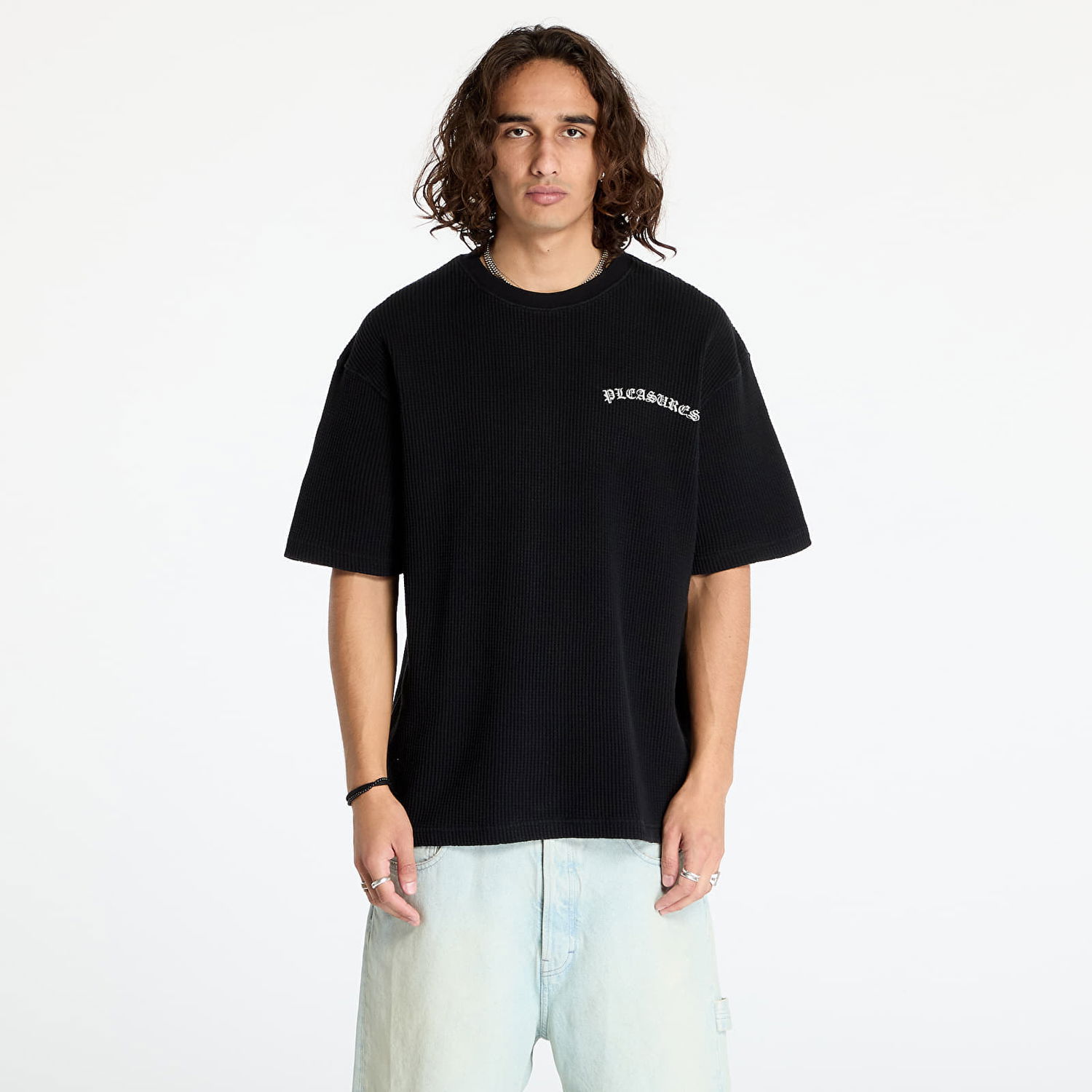Tričko Pleasures Neural Thermal T-Shirt Black Čierna | P24F048 BLACK, 0
