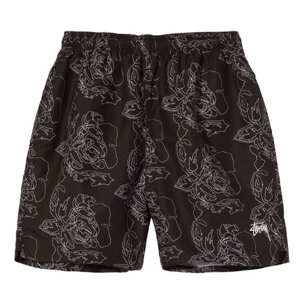 Šortky Stüssy Stussy Roses Water Shorts Čierna | STUSSY-SS21-30
