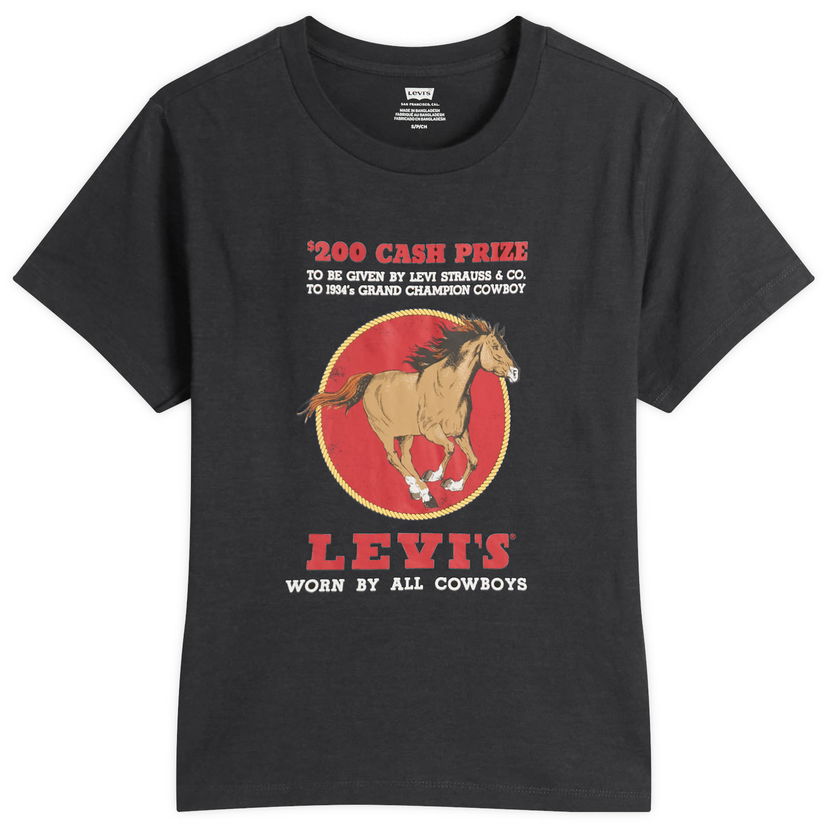 Tričko Levi's Horse Print T-Shirt Čierna | A8804-0063
