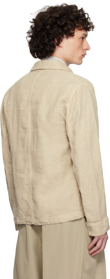 Kabáty Stone Island Stone Island Diagonal Linen Overshirt Béžová | K1S15 1200010 S00F8, 2
