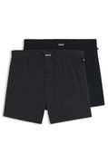 Two-Pack Stretch-Cotton Boxer Shorts with Logos