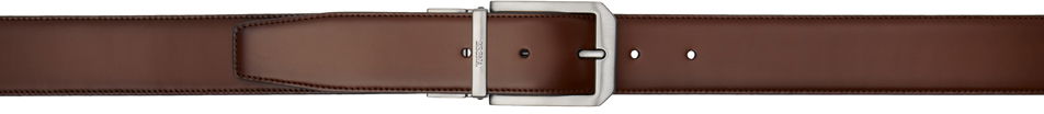 ZEGNA Reversible Leather Belt