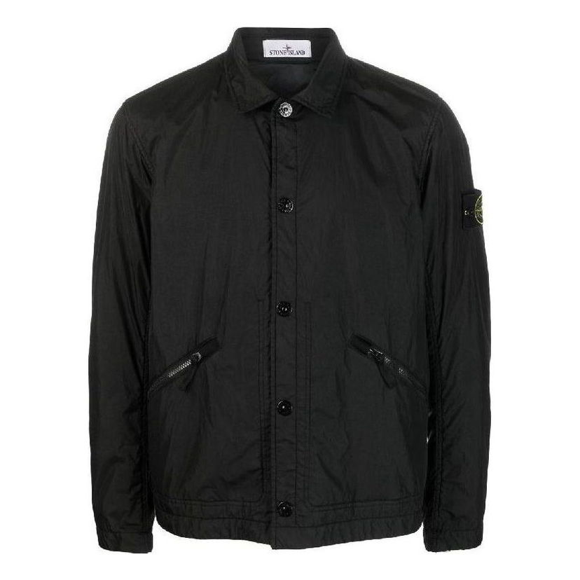 Vetrovka Stone Island Stone Island Padded Crinkle Reps Nylon Shirt Jacket Čierna | 781542522-V0029