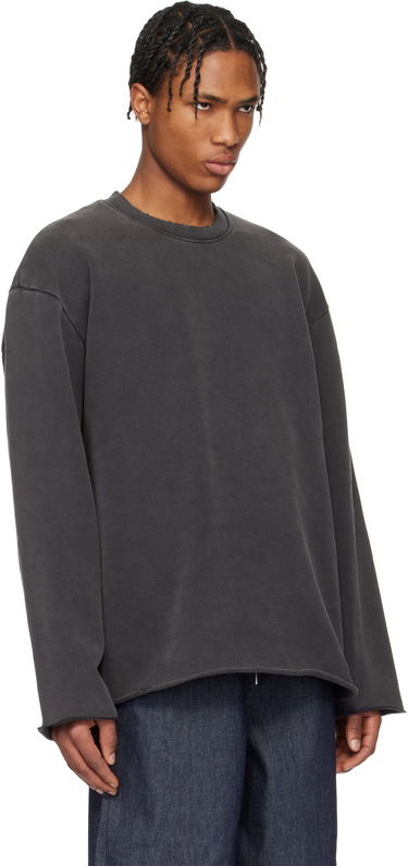Sveter Helmut Lang Helmut Lang Garment-Dyed Upstate Sweatshirt Šedá | O10HM502, 1