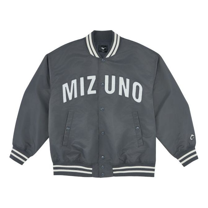 Bomber bunda Mizuno Mizuno Baseball Jacket Šedá | K2CE43D1