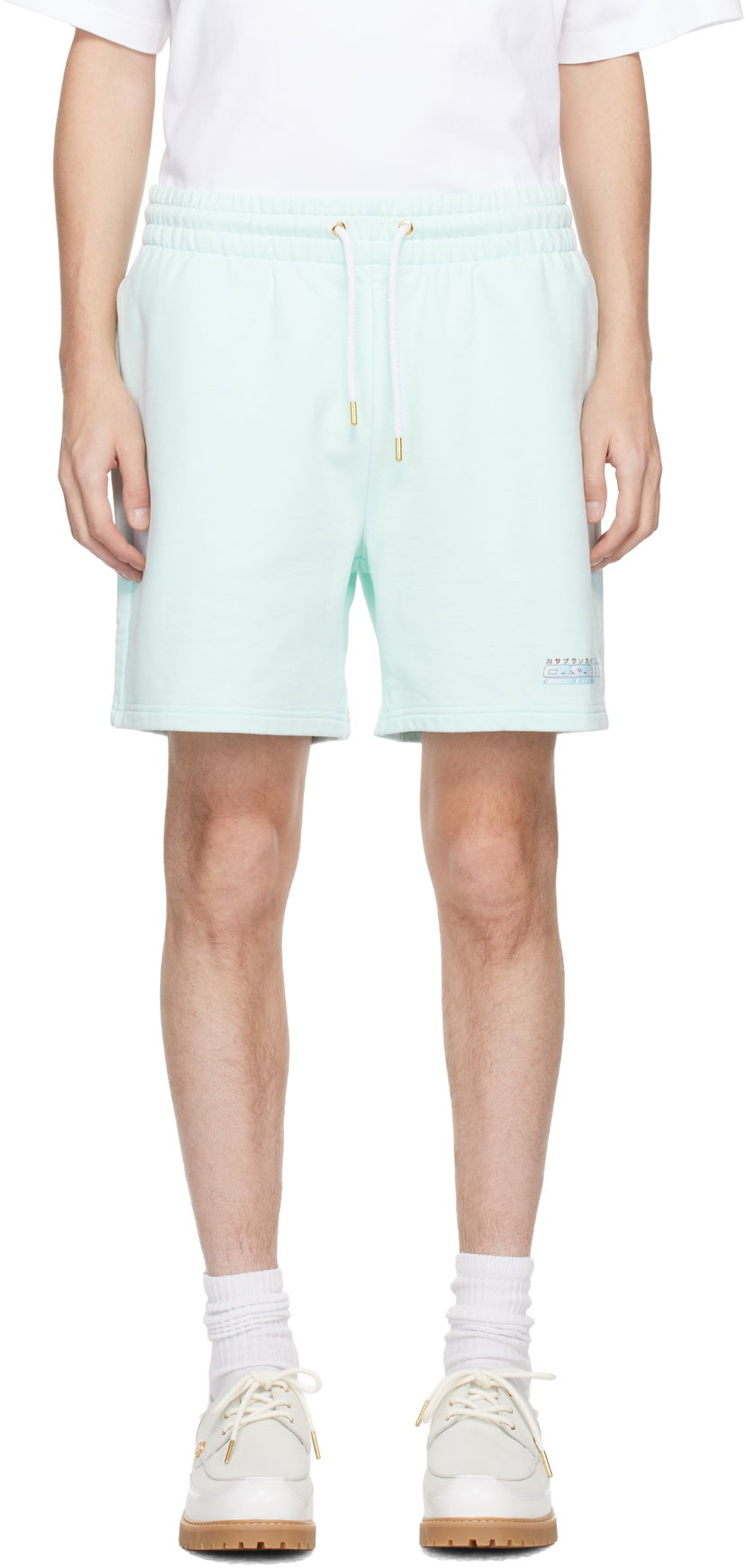 Šortky Casablanca Manga Tennis Ball Sweat Shorts Tyrkysová | M-AW25-JTR-003-02