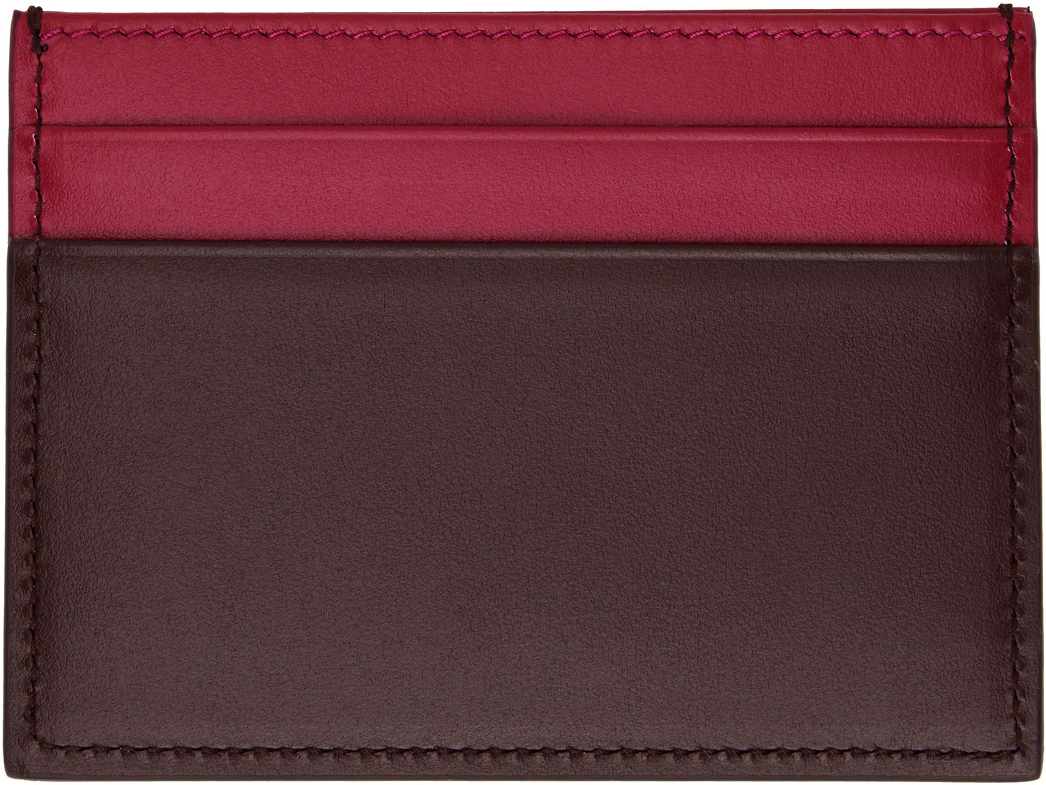 Peňaženka Dolce & Gabbana Dolce&Gabbana Calfskin DG Logo Card Holder Vínová | BI0330 A9M75, 1