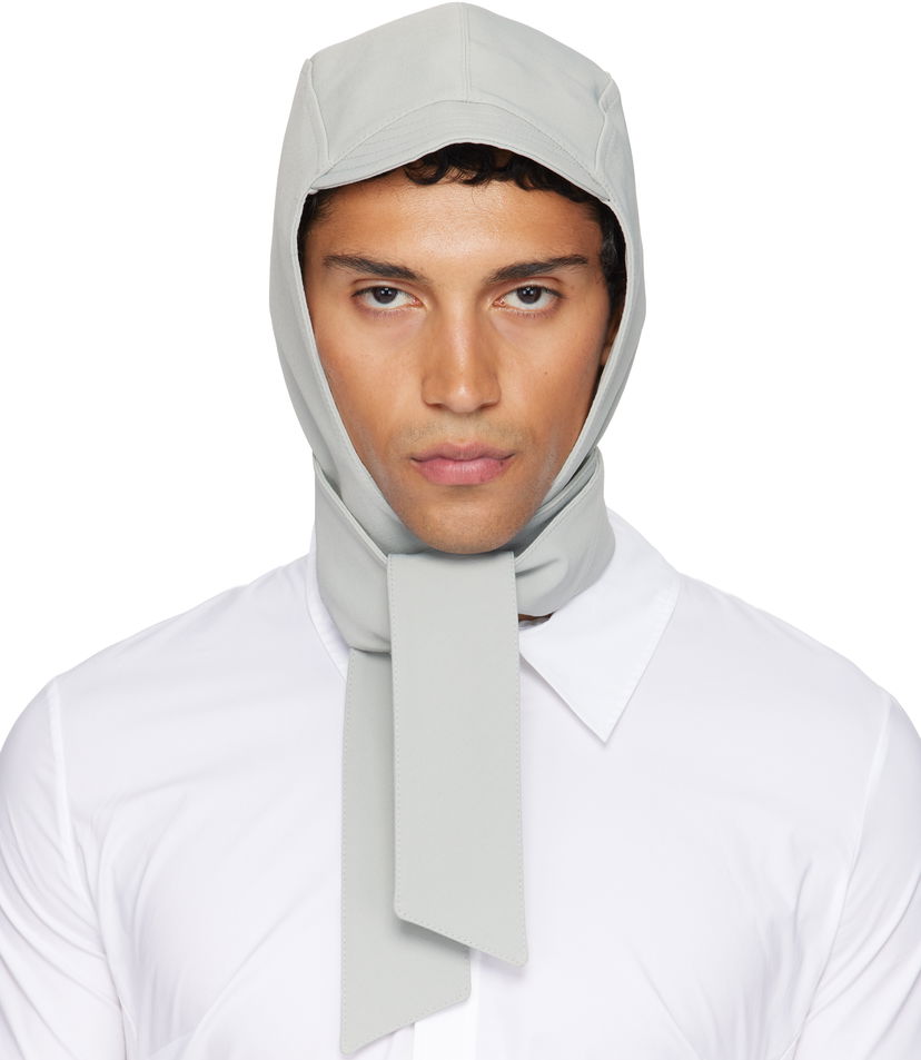 Čiapky a klobúky Jean Paul Gaultier Jean Paul Gaultier Long Panel Hood Šedá | 25/03-W-AC029-W002-02