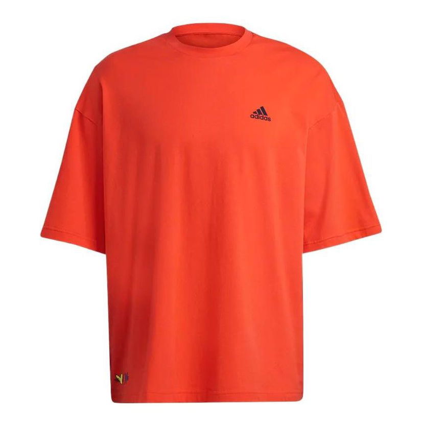 Tričko adidas Originals Round Neck Short Sleeve T-Shirt Červená | H61131