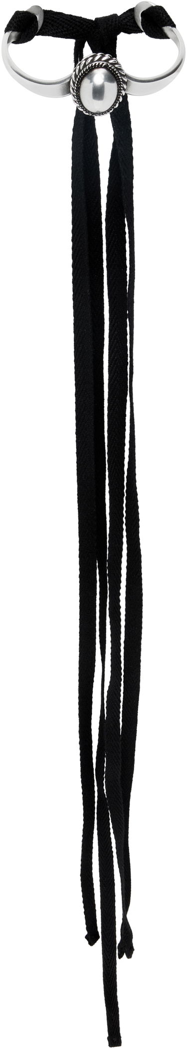 Náramok Ann Demeulemeester Ann Demeulemeester Leja Cabochon Cord Bracelet Čierna | B0012994-JW021-070, 0