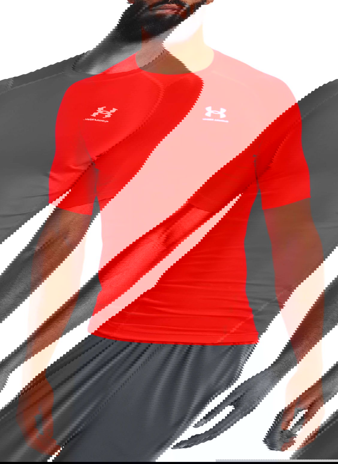 Tričko Under Armour HG Armour Comp Tee Červená | 1361518-810, 0