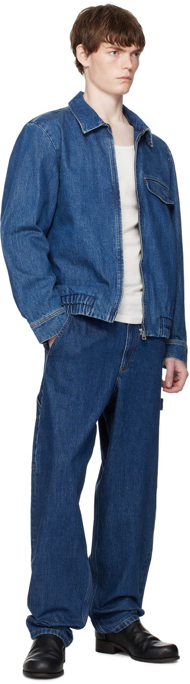 Bunda A.P.C. A.P.C. Fabrizio Zippé Denim Jacket Modrá | COHJK-H32015, 3