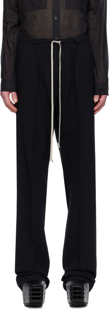 Nohavice Rick Owens Rick Owens Hollywood Dietrich Drawstring Trousers Čierna | RU01E5378 WLP, 0