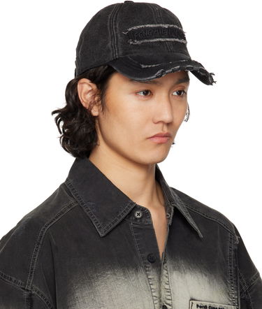 Šiltovka Feng Chen Wang Feng Chen Wang Denim Baseball Cap Čierna | FUS19AC02, 3