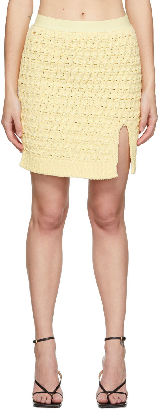 Sukňa Bottega Veneta Chenille Miniskirt Žltá | 690668 V1T70, 0