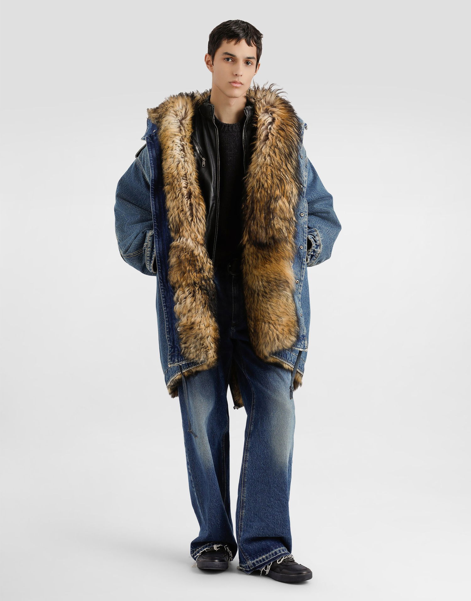 Parka Dolce & Gabbana Dolce & Gabbana Padded Denim Parka Modrá | G055YDG8NZ2S9001, 1