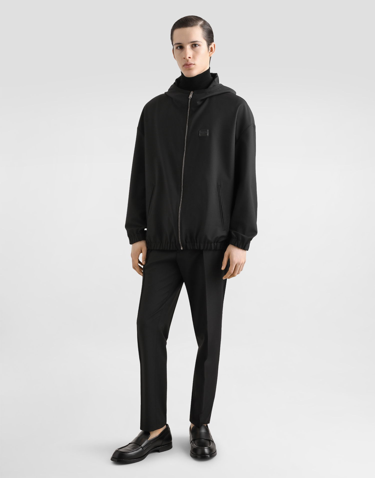 Bunda Dolce & Gabbana Dolce & Gabbana Hooded Woolen Jacket Čierna | G9BMVTFURK8N0000, 1