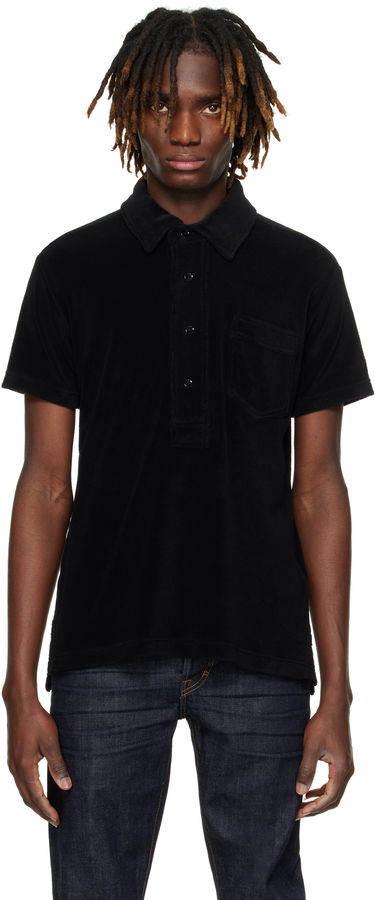Polo tričko Tom Ford Tom Ford Towelling Polo Čierna | JPS009-JMC053S25, 0