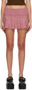 Guizio Heart Scallop Miniskirt