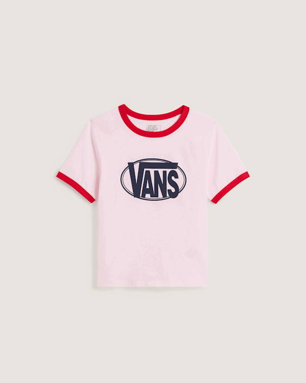 Tričko Vans Ringer T-Shirt with Logo Ružová | VN000TXSO32, 0