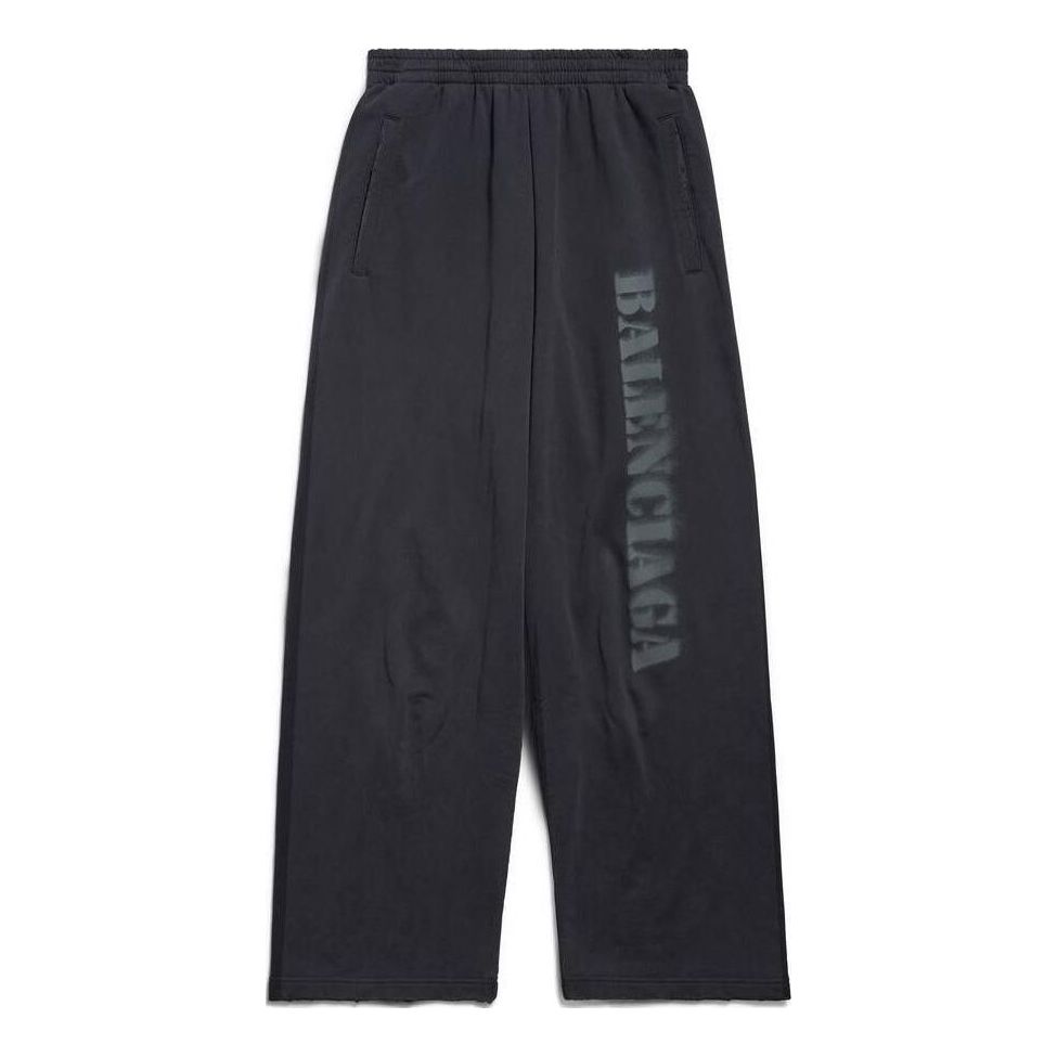 Tepláky Balenciaga Stencil Type Baggy Sweatpants Čierna | 771081TQVA41750, 0