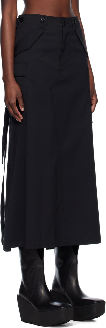 Sukňa Junya Watanabe Junya Watanabe Gabardine Maxi Skirt Čierna | JO-S011-S25, 1