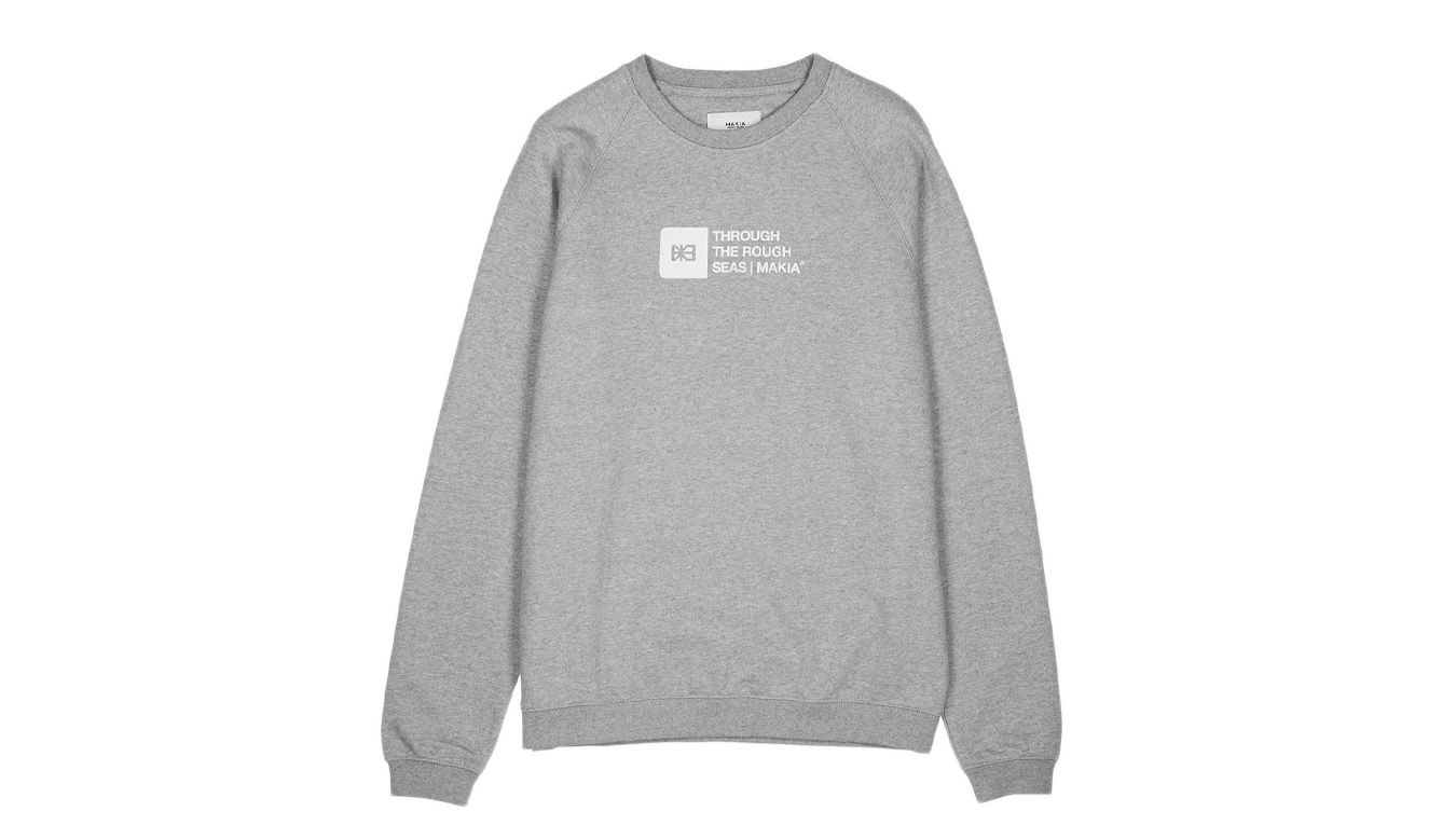 Mikina Makia Flint Light Sweatshirt Šedá | M411222_910, 0