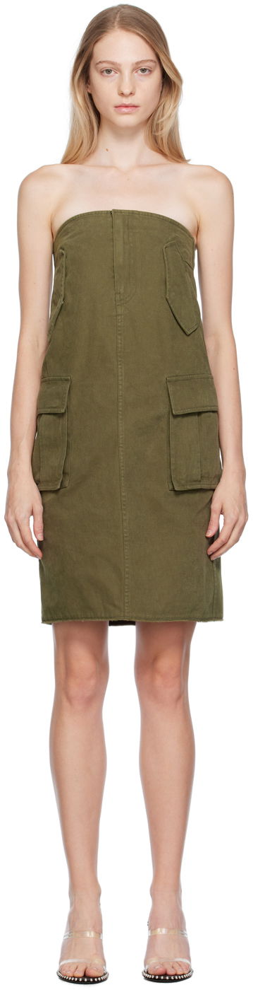 Šaty We11done We11done Cargo Midi Skirt Zelené | WD-OP3-23-175-W-KK, 0