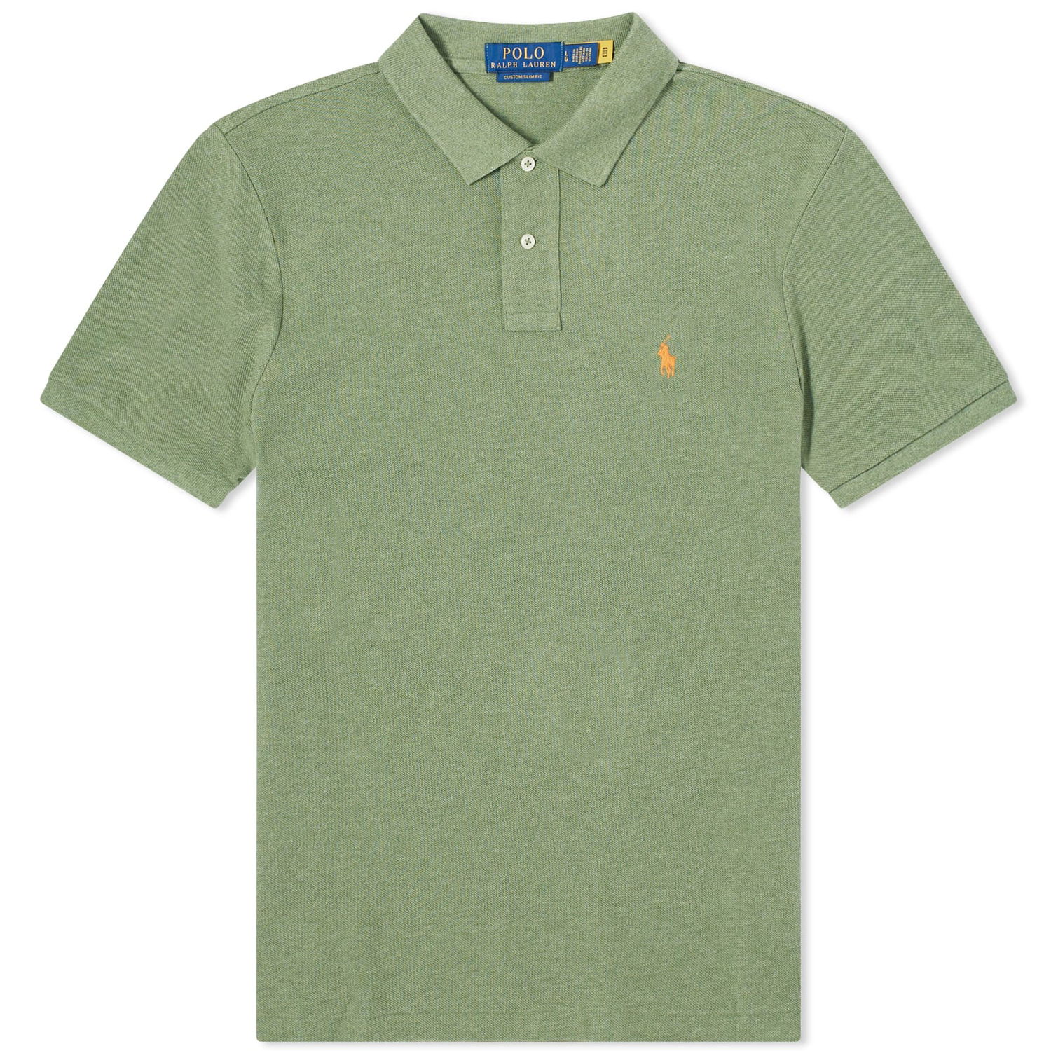 Polo tričko Polo by Ralph Lauren Custom Fit Polo Shirt Zelené | 710680784367, 0