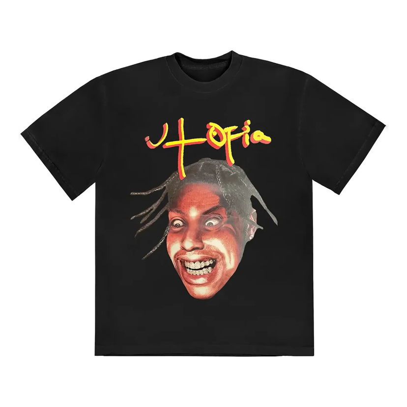 Tričko Cactus Jack by Travis Scott Travis Scott Utopia II T-Shirt Čierna | TSUT-SS03