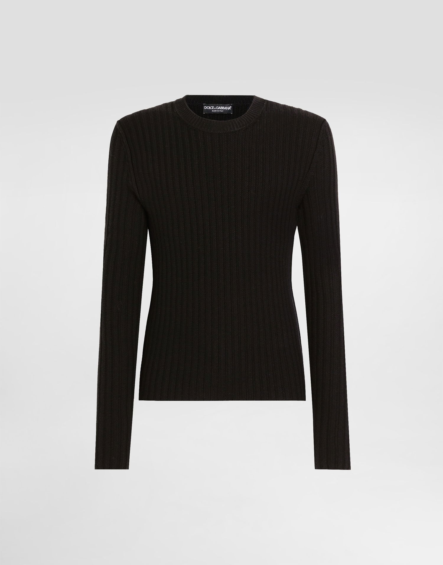 Sveter Dolce & Gabbana Dolce & Gabbana Wool Ribbed Sweater Čierna | GXX46TJCVZ7N0000, 0