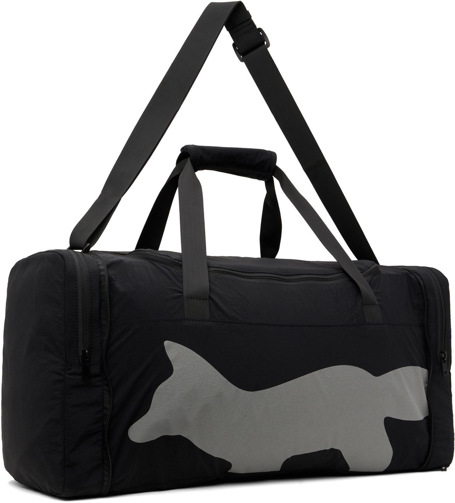 Cestovná taška MAISON KITSUNÉ Maison Kitsuné Flash Fox Weekender Packable Duffle Bag Čierna | OM05175WQ4034, 1