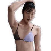 Colourblock Triangle Bikini Top