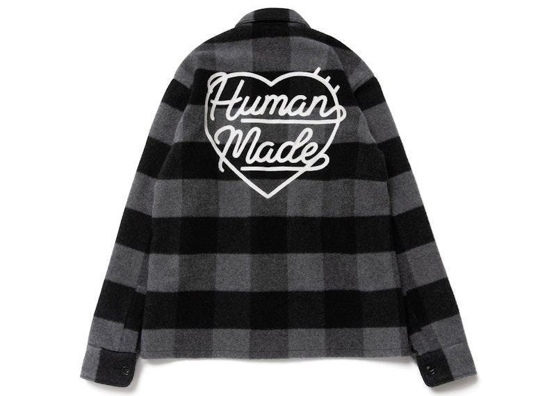 Košeľa Human Made Designer Wool Overshirt With Back Graphic Čierna | HM24SH008, 0