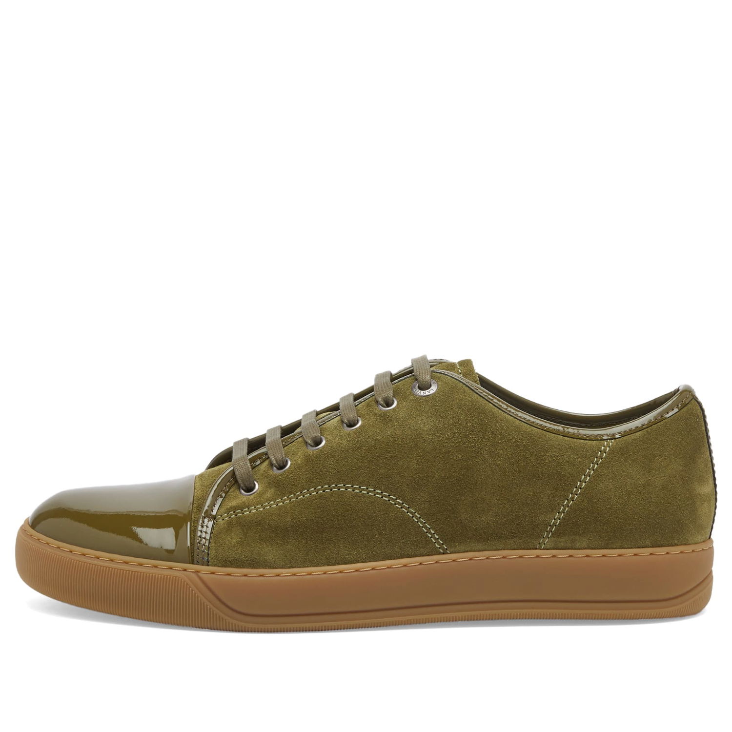 Tenisky a topánky LANVIN DBB1 High Shine Toe Cap Sneaker Zelené | FM-SKDBB1-VBAL-P15-47, 0