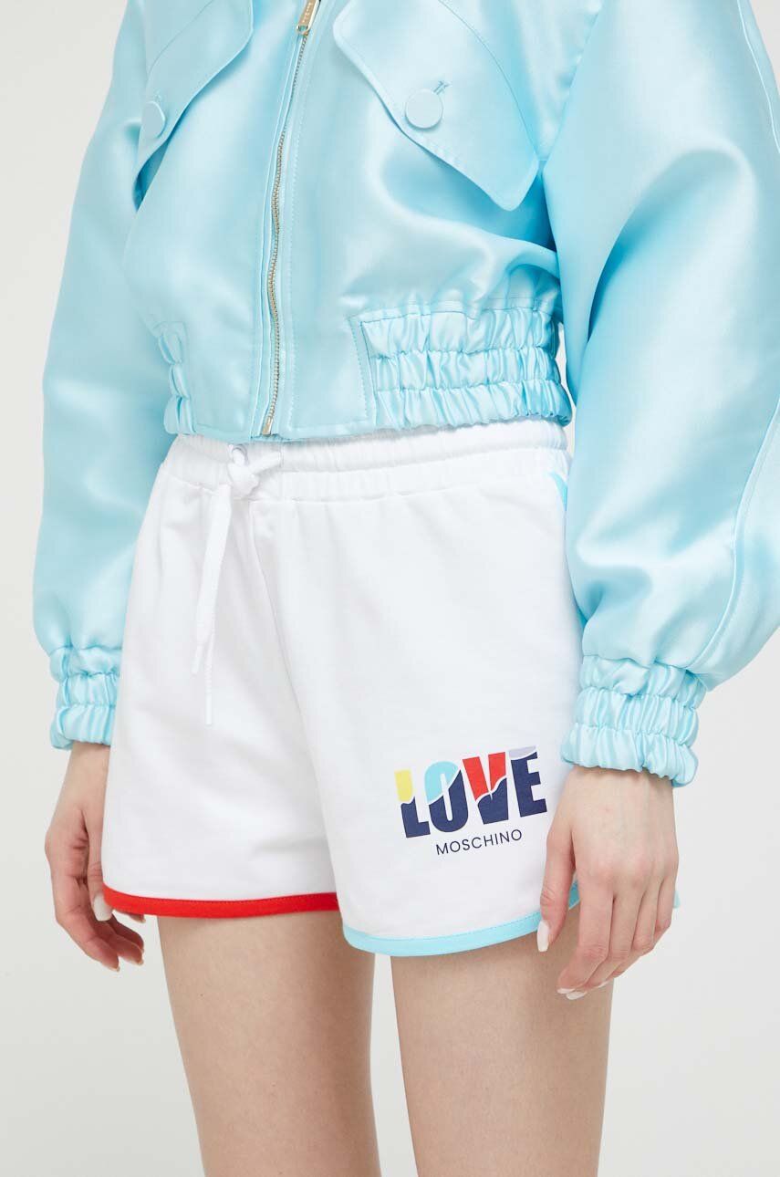 Šortky Moschino Love High Waist Shorts Biela | W.1.641.01.E.2340, 0