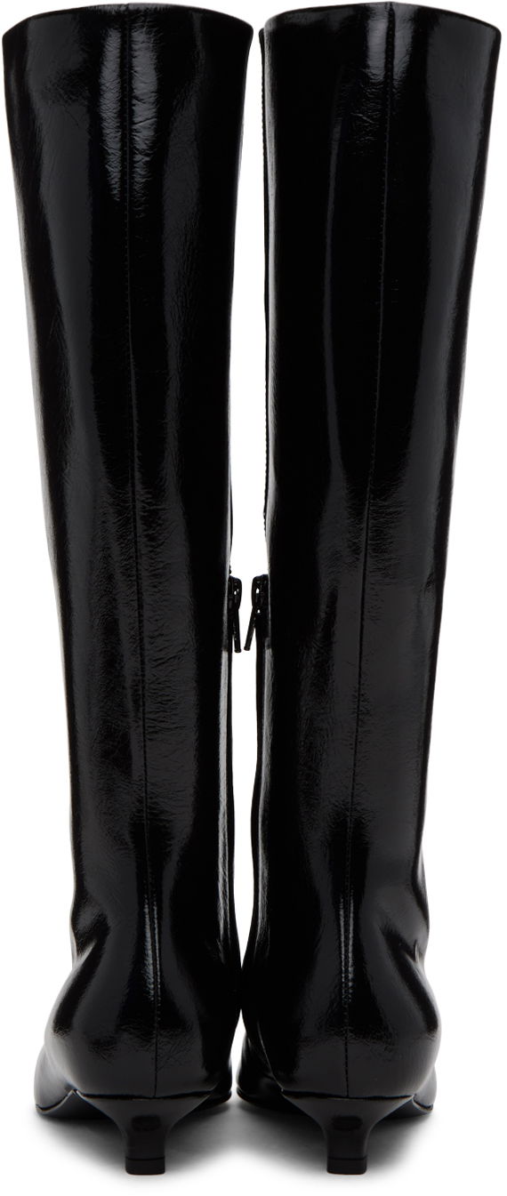 Šaty TOTEME Totême 'The Slim' Kitten Heel Knee-High Boots Čierna | 241-WAS954-LE0046, 1