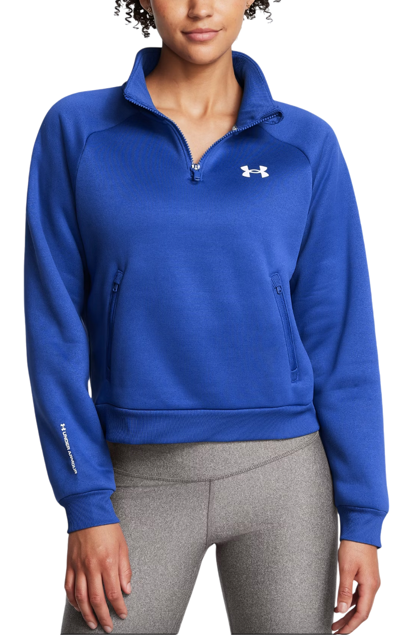 Mikina Under Armour Cropped Half Zip Training Modrá | 1386505-432, 0