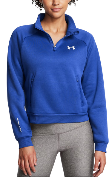 Mikina Under Armour Cropped Half Zip Training Modrá | 1386505-432, 0