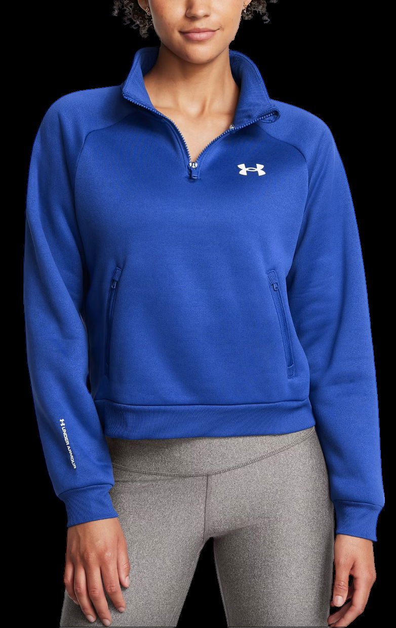 Mikina Under Armour Cropped Half Zip Training Modrá | 1386505-432