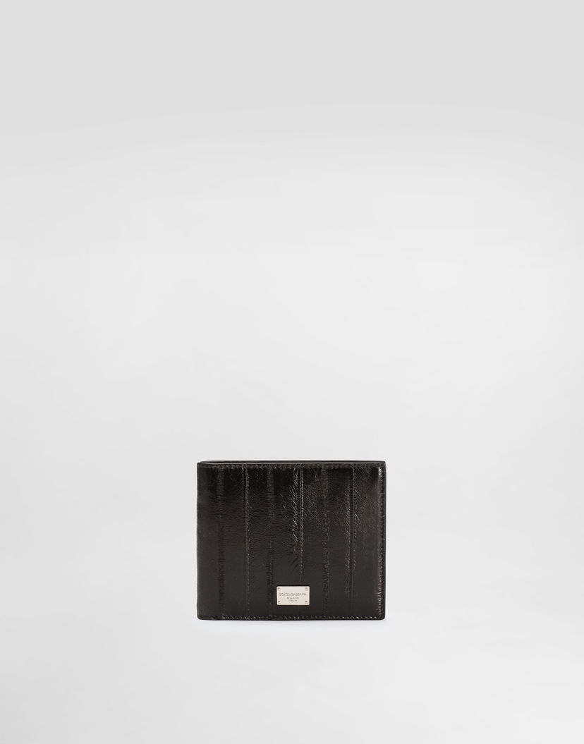 Peňaženka Dolce & Gabbana Dolce & Gabbana Eel Skin Bifold Wallet Čierna | BP1321A8M2480999