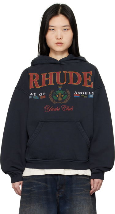 Mikina Rhude Rhude 'Bay Of Angels Yacht Club' Hoodie Navy | RHPS25HO01012, 0