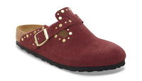Boston Rivet Suede Leather Regular Fit Clog