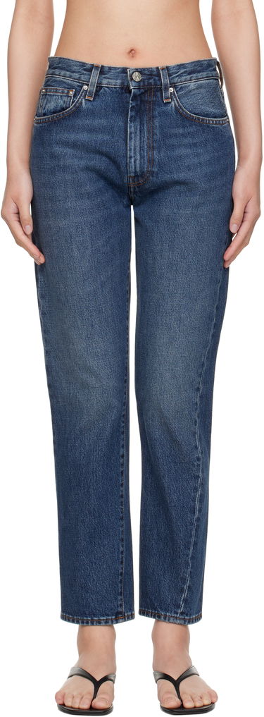 Džínsy TOTEME TOTEME Twisted Seam Jeans Modrá | 221-232-741, 0
