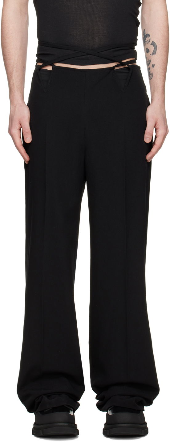 Nohavice Dion Lee V-Wire Detail Tailored Trousers Čierna | C2104R23, 0