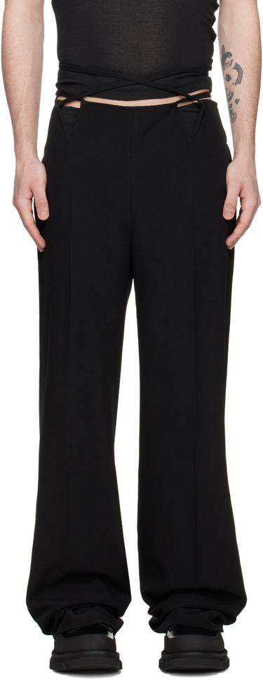 Nohavice Dion Lee V-Wire Detail Tailored Trousers Čierna | C2104R23, 0