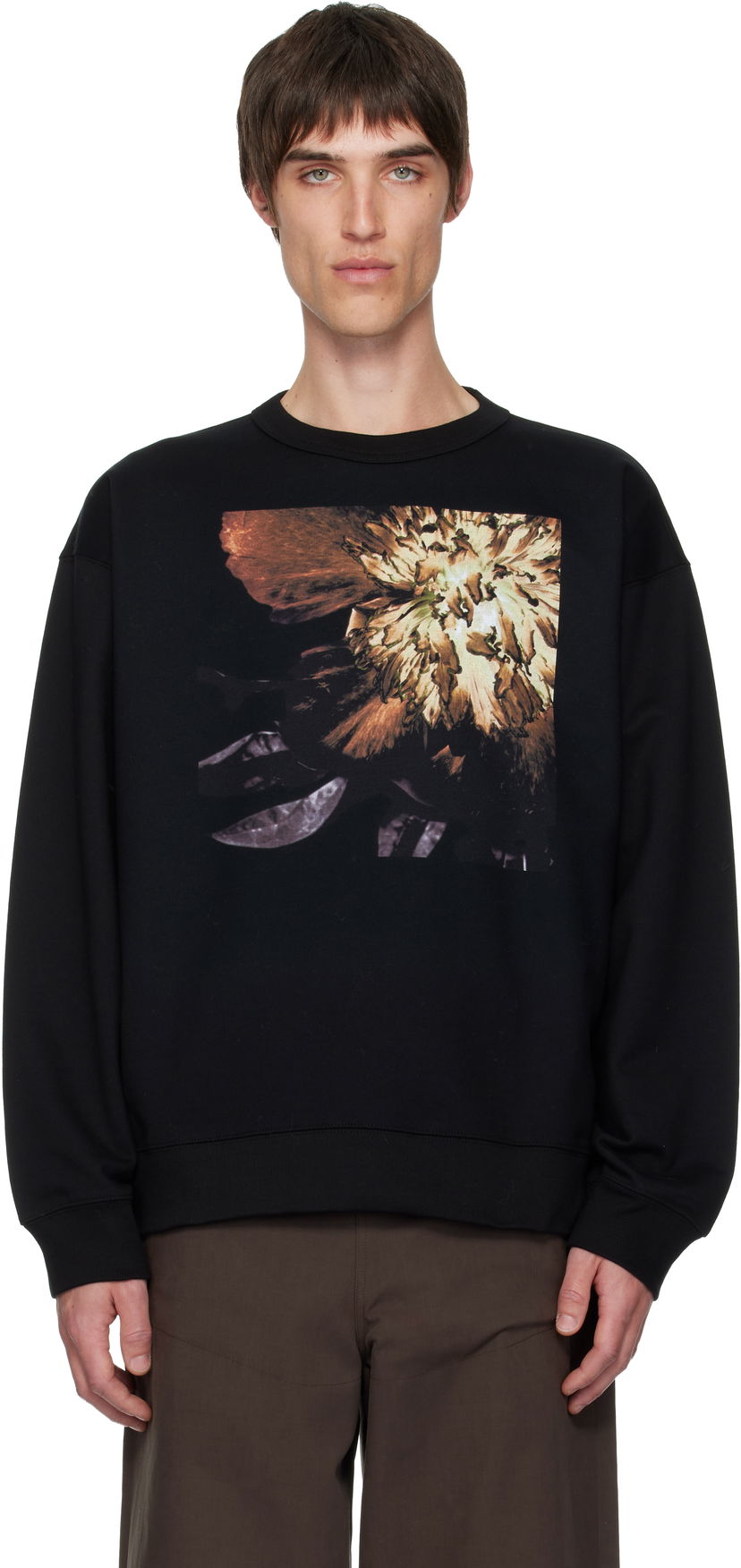 Mikina Dries Van Noten Dries Van Noten Graphic Sweatshirt Čierna | 252-021162-2611