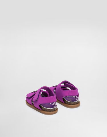 Doplnky Dolce & Gabbana Dolce & Gabbana Majolica-Print Thermo-Rhinestone Sandals Fialová | D20085AA975I03TN, 2